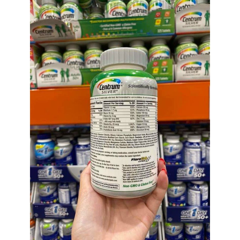 [Date 10.2022] VIÊN UỐNG TỔNG HỢP CENTRUM SILVER ADULTS 50+ CỦA MỸ | Thế Giới Skin Care