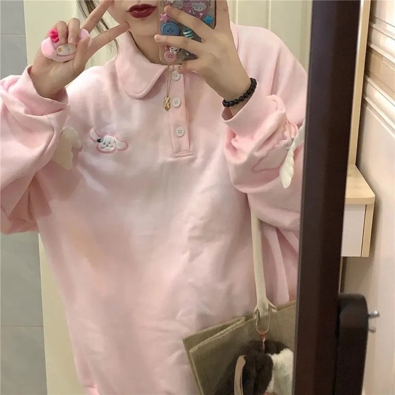 Áo phông polo dài tay gắn cánh dễ thương | BigBuy360 - bigbuy360.vn