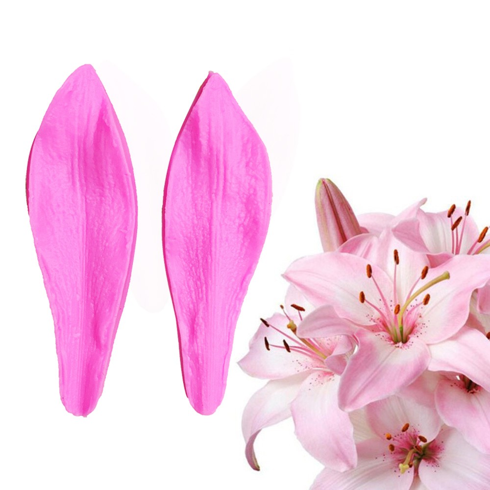 Khuôn silicon fondant cánh hoa ly