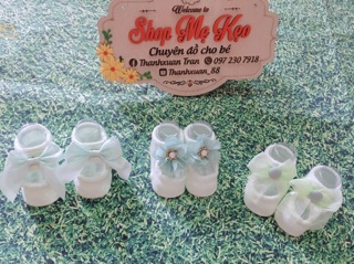 Sét giày tất nơ cho bé gái