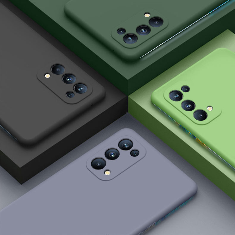 Ốp điện thoại màu trơn thời trang cho OPPO Reno 5 Pro 3 2F 2Z 2 Z F Reno2 Reno3 Reno4 Reno5 5G 4G