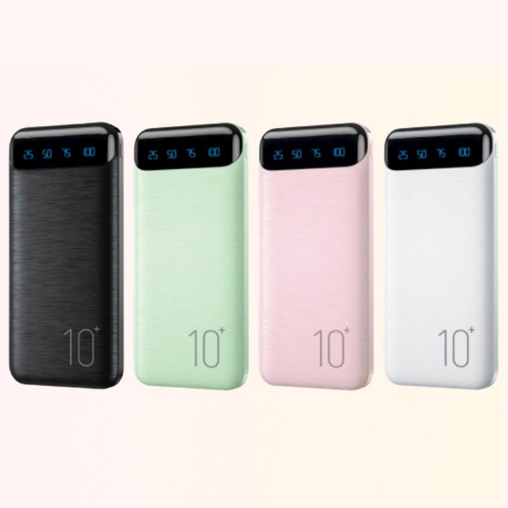 Sạc dự phòng 10000mAh WK DESIGN WP161, Có đèn led sạc nhanh 2.1A 2 cổng sạc loại tốt
