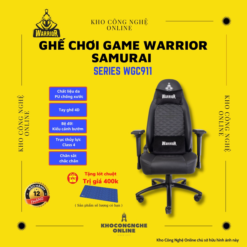 Ghế chơi game Warrior Samurai Series WGC911