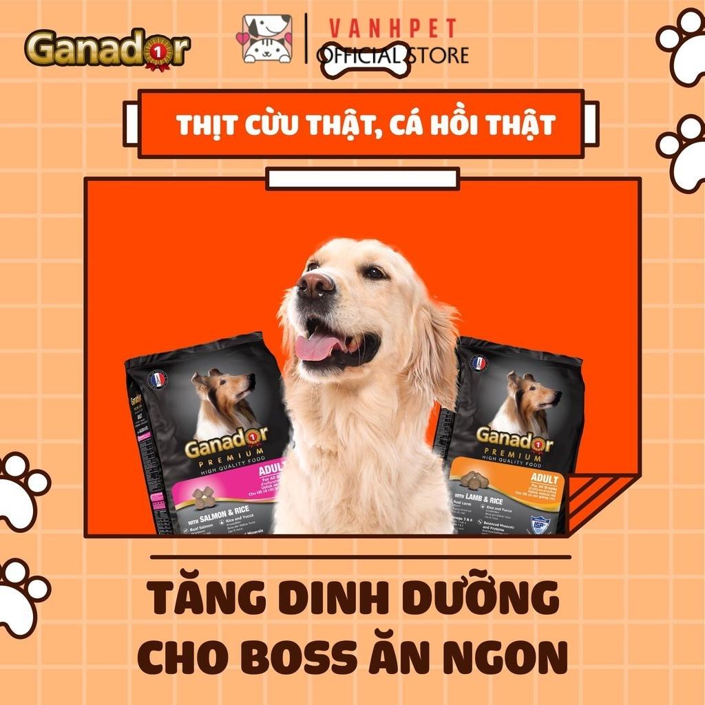 Thức ăn hạt Ganador 1,5kg cho chó dạng hạt gói cao cấp Fib's - Adult - Puppy - vanhpet