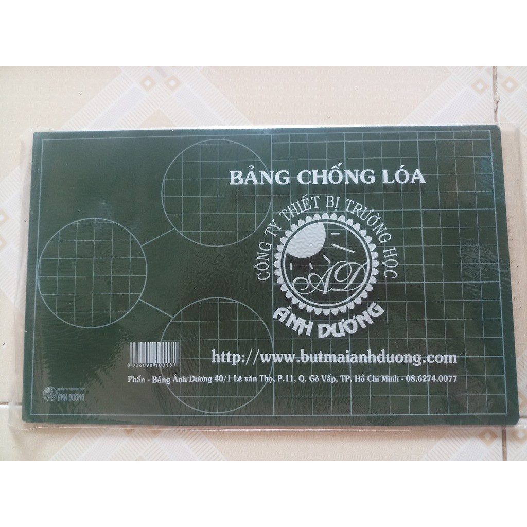 Bảng gộp chống lóa Ánh Dương kèm phấn,khăn lau bảng