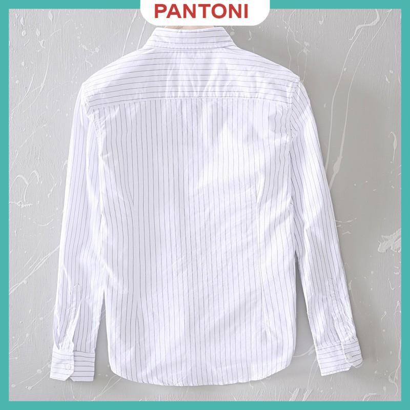 Áo sơ mi kẻ sọc nam, vải lụa cao cấp thái chống nhăn cao cấp, dáng ôm body, trẻ trung cá tính mã [SMKS] | BigBuy360 - bigbuy360.vn