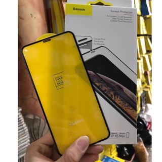 [Mã ELMS10 giảm 6% đơn 50K] Dán kính Baseus chống bụi màng loa iPhone 11 Pro Max/ XS Max Full mang hình ( Chính hãng )