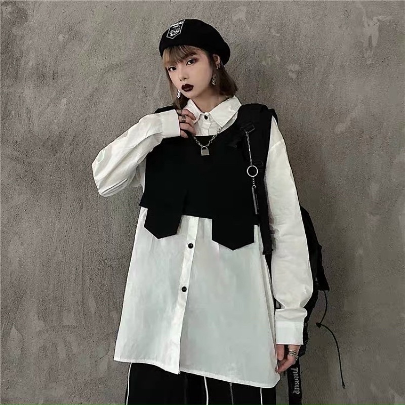 Set 2 Áo sơmi & ghile Unisex