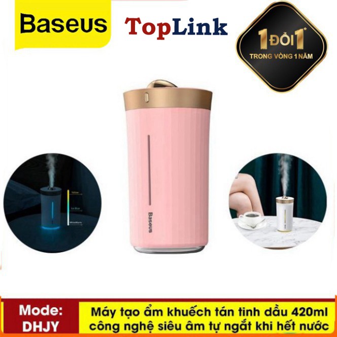 Máy Phun Sương Tạo Độ Ẩm Baseus H420ml Công Nghệ Siêu Âm Cho Văn Phòng , Tại Nhà,.. ( Tự Động Ngắt Khi Hết Nước)