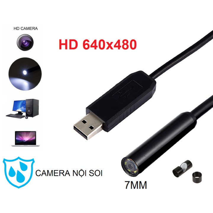 Camera Nội Soi 7Mm Dài 10M Chống Nước