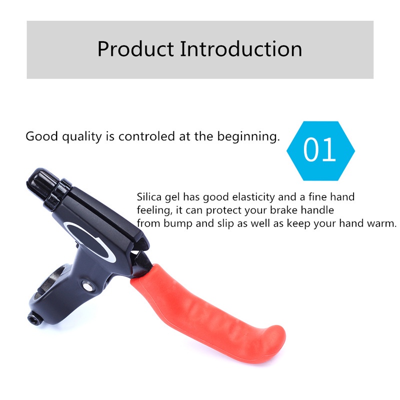 Set 2 Vỏ Bọc Bảo Vệ Tay Phanh Xe Đạp Leo Núi Bằng Gel Silicone