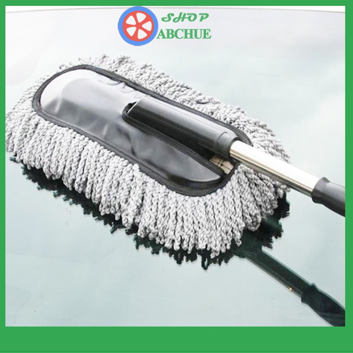 Chổi Lau Xe Ô Tô - Rửa Xe Ô Tô - Cọ Nano Lau Rửa Xe Sợi Mềm Mại, Điều Chỉnh Được Độ Dài Dành Cho Xe Hơi