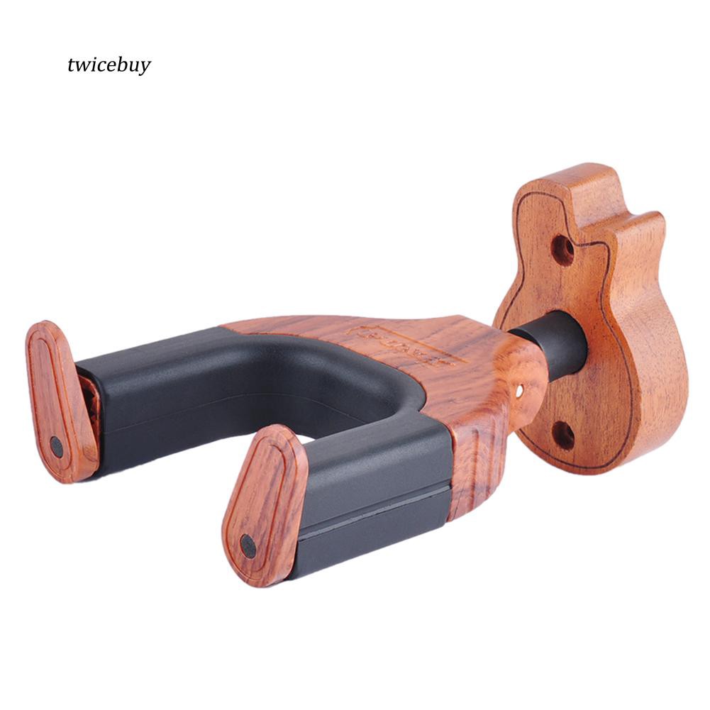 Giá treo tường tự động bằng gỗ móc đàn guitar điện acoustic bass chuyên dụng