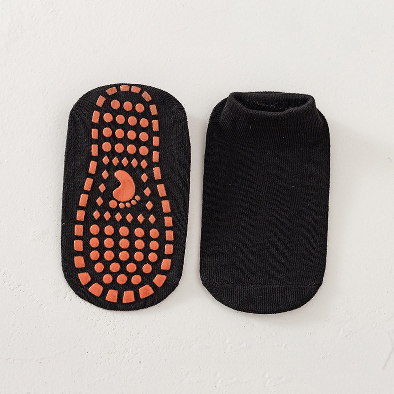 Vớ Cotton Mềm Mại Thoáng Khí Chống Trượt Nhiều Màu Sắc Đơn Giản Dành Cho Trẻ Em