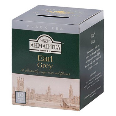 Trà đen Bá Tước Ahmad - Ahmad Earl Grey Tea Foiled teabags (túi lọc có bao thiếc)