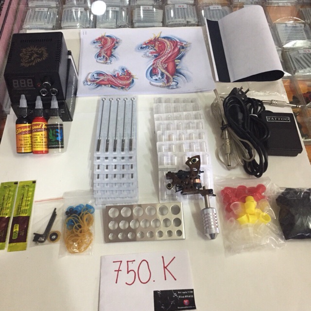 Bộ kit 1 máy xăm hình Mẫu 03