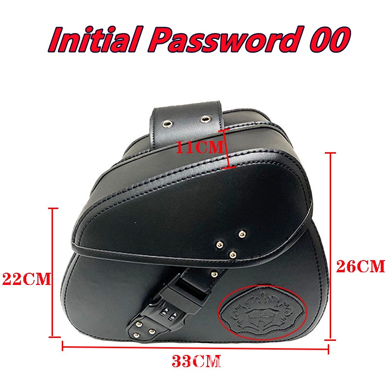 Túi Da PU Gắn Yên Xe Máy Thông Dụng Cho Honda/Suzuki/Kawasaki/Yamaha