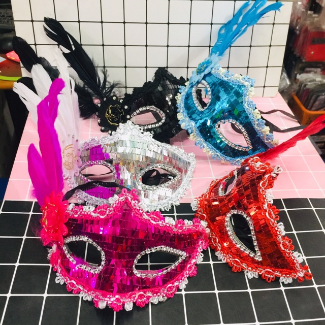 Mặt nạ hoá trang cóplay nửa mặt / mặt nạ trung thu haloween