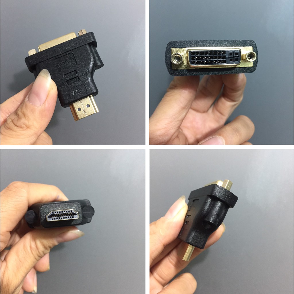 [HDMI to DVI 24+5] Đầu chuyển HDMI sang DVI Vention ECCB0
