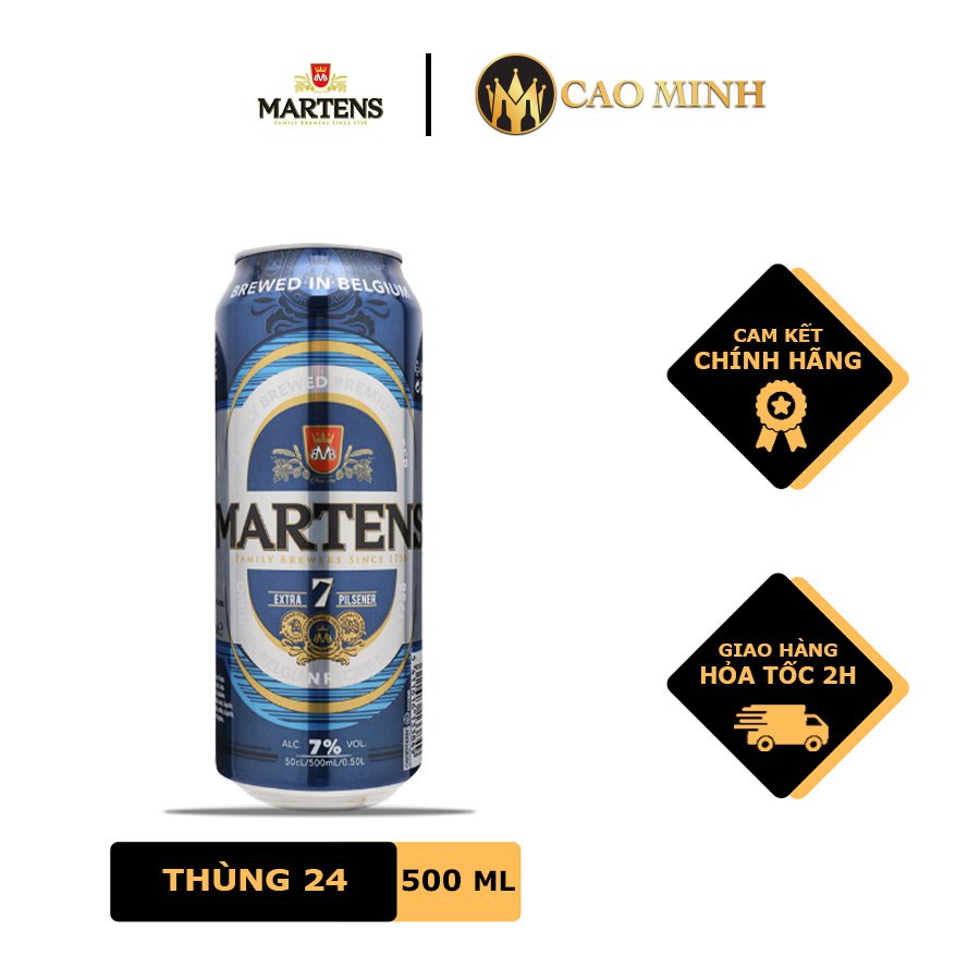 Bia Martens 7% Lốc 6 Lon 500ml Nhập Khẩu Bỉ