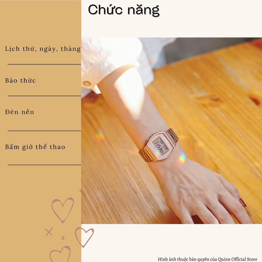 ĐỒNG HỒ UNISEX CAS SIO B640 ROSE GOLD THỜI TRANG