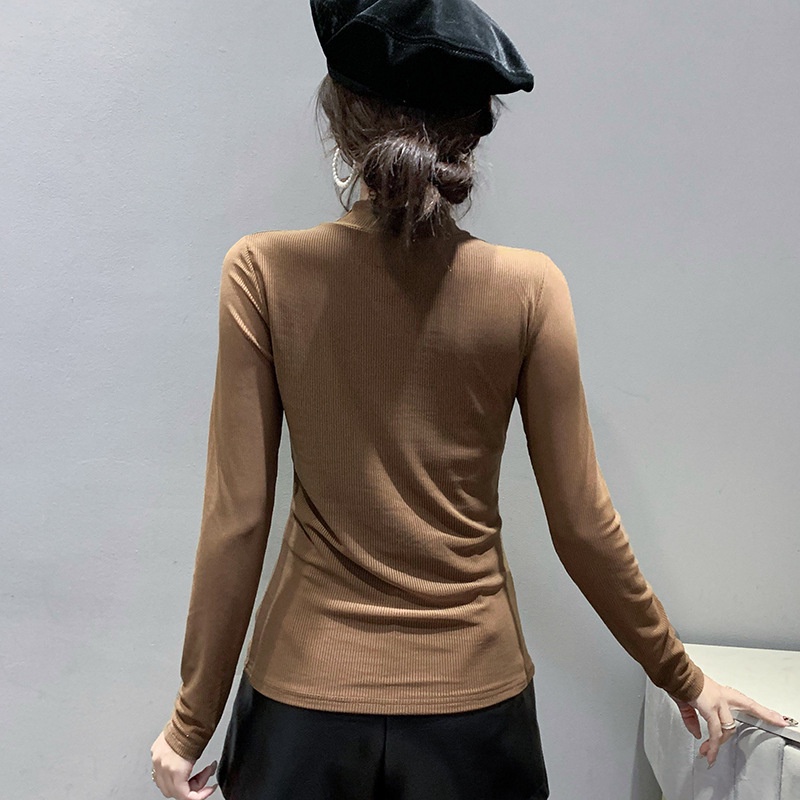 Đính hạt thiết kế mới thời trang mùa thu dành cho Áo thun dài tay nữ