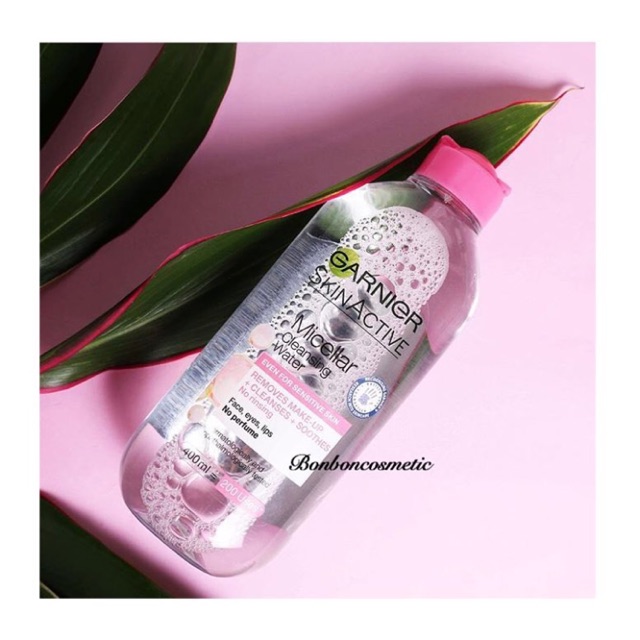 Nước tẩy trang làm sạch dịu nhẹ Garnier Micellar Cleansing Water