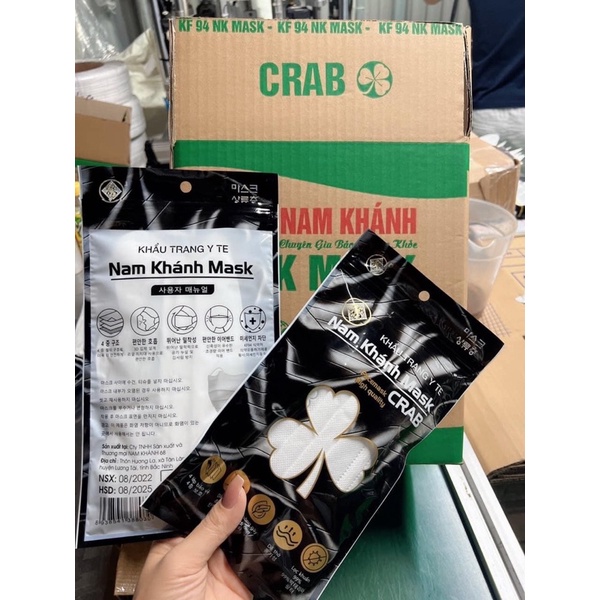 Set 100c khẩu trang Crab