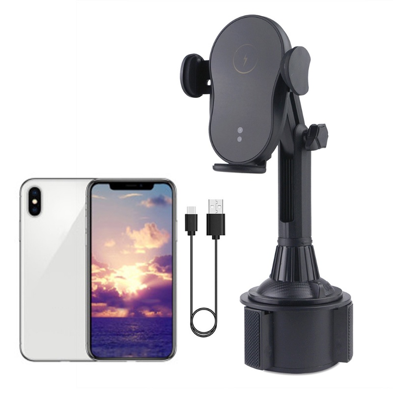 Giá Đỡ Điện Thoại Kiêm Cốc Sạc Gắn Xe Hơi Tiện Dụng