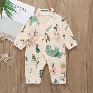 Áo liền quần kiểu kimono cho bé trai & gái sơ sinh