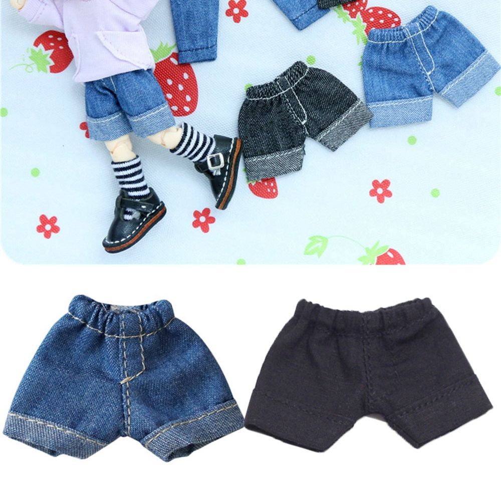 Quần short denim nhiều màu thời trang chất lượng cao cho búp bê tỉ lệ 1/11 1/12