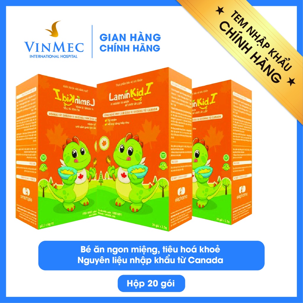 [COMBO 2 HỘP] Cốm Laminkid I - Tiêu hoá tốt, trẻ ăn ngon, giúp tăng sức đề kháng và tăng cân tự nhiên