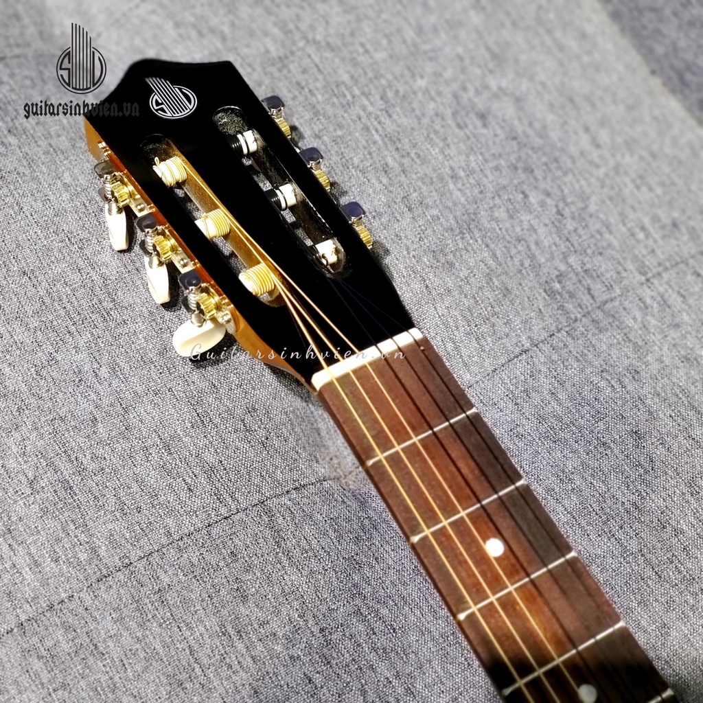 Guitar Mini Classic Gỗ Thịt Size 3/4 - Guitar Mini Tập Chơi Giá Rẻ Gỗ KOA SV-C3M