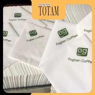 Giấy ăn Napkin 2 lớp in logo thương hiệu cao cấp loại 1 - Tố Tâm