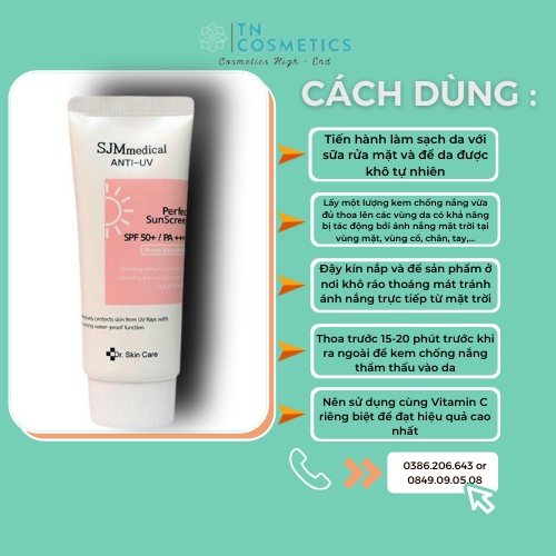 Kem chống nắng SJMmedical Anti U-V, KCN SJMmedical Anti U-V 50g SPF 50+ PA++++ KCN1031 | BigBuy360 - bigbuy360.vn