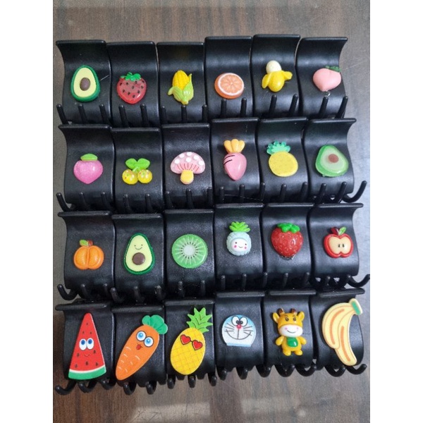 Set 12 kẹp 3r 5r đính charm dễ thương cho phái nữ