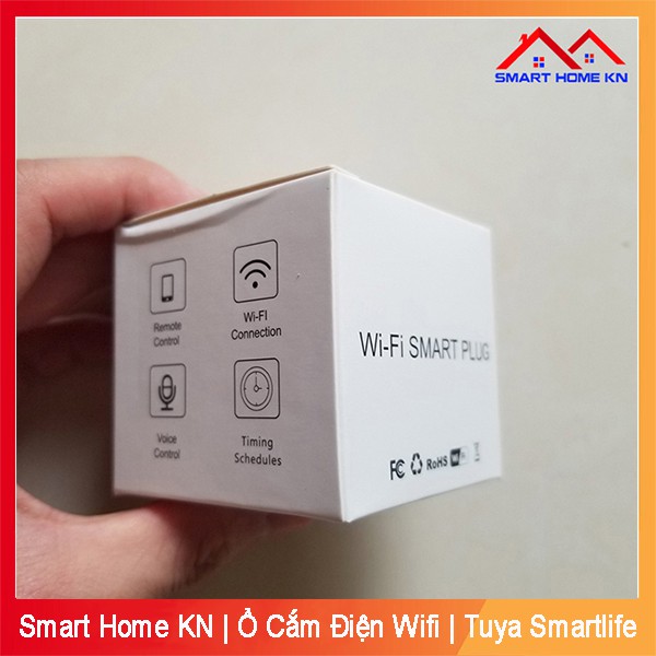 Ổ cắm hẹn giờ thông minh wifi tuya điều khiển từ xa bằng điện thoại - Smart Home KN