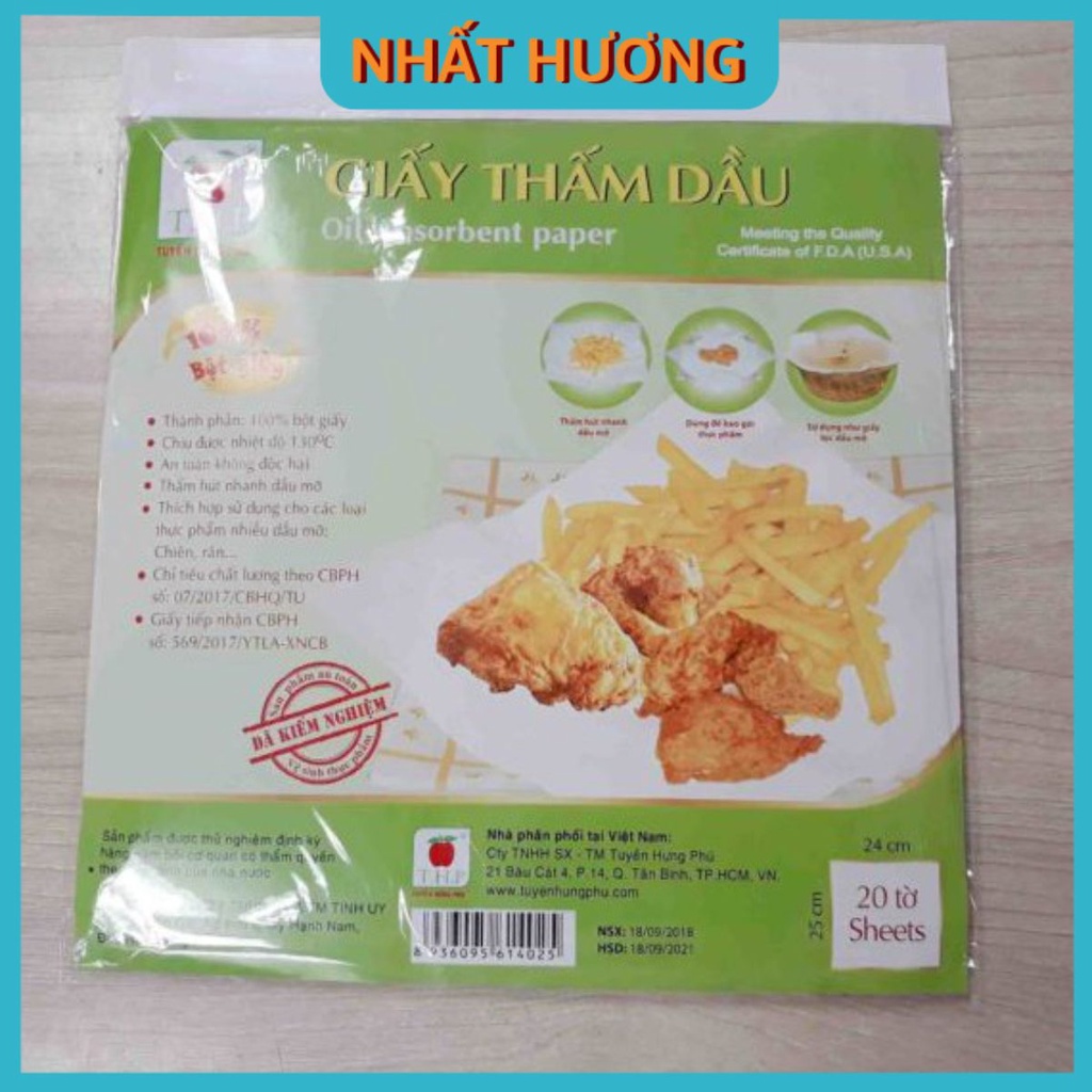 Giấy Thấm Dầu 20 Tờ