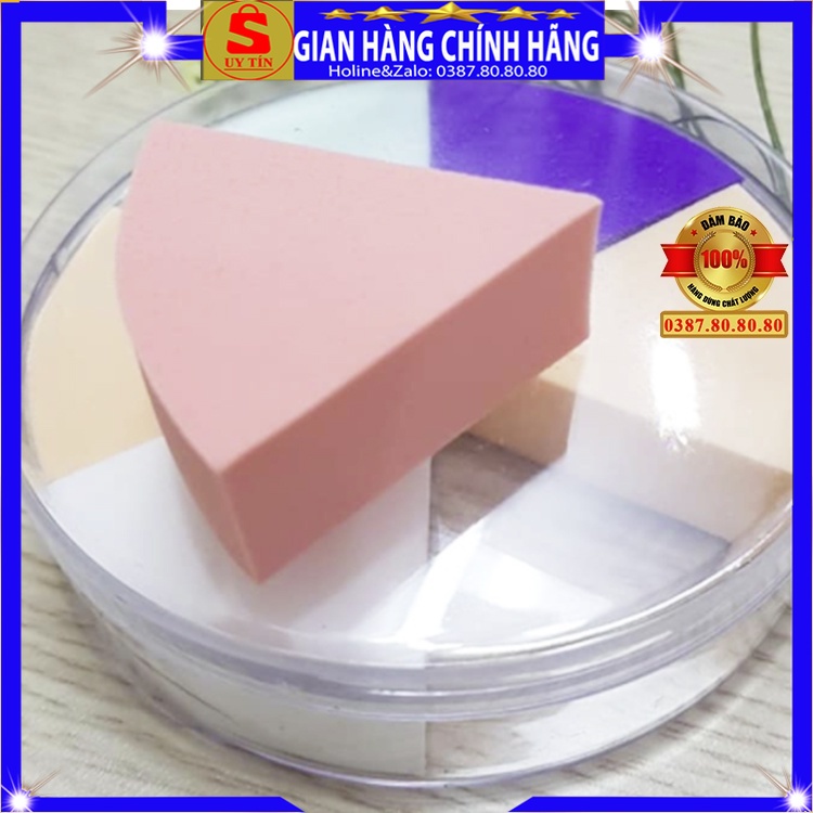 Set 20 miếng bông mút trang điểm tam giác đánh tán cushion phấn nước kem nền bb cc cream chính hãng Sidumi hàn quốc xịn