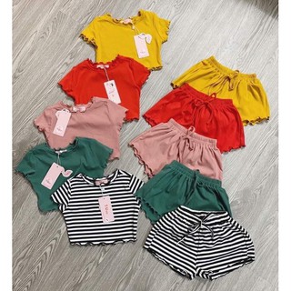 Set croptop 2020 size nhỡ cho bé gái