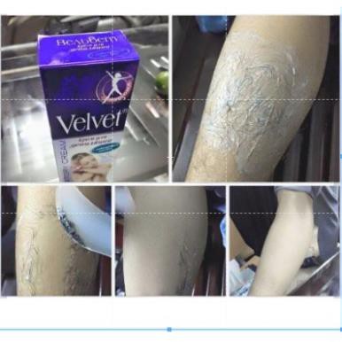 Kem Tẩy Lông VELVET Cho Da Nhạy Cảm DEPILATORY Nga 100ML giúp loại bỏ lông và làm da sáng mịn hơn