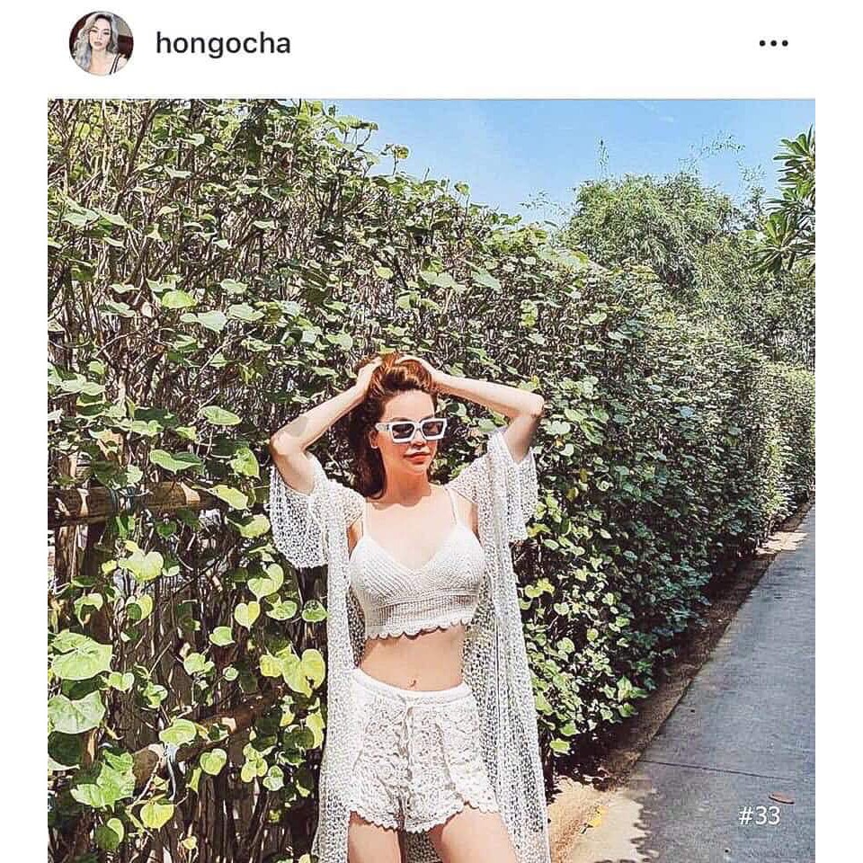 Áo Bra Đi Biển Nữ 🌸 Áo len đan móc bikini sexy đi bơi SIÊU HOT 🌸 | BigBuy360 - bigbuy360.vn