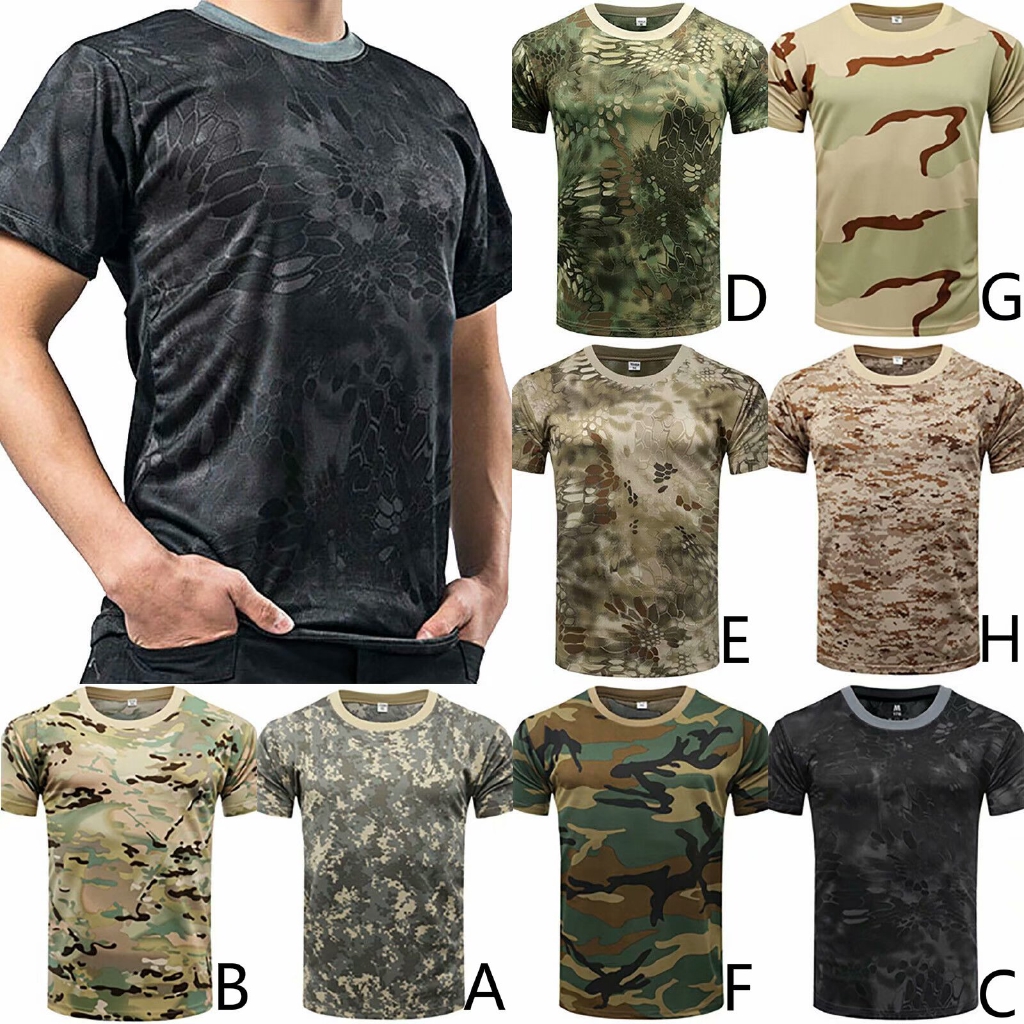 Áo thun tập thể thao dáng ôm họa tiết rằn ri thời trang cho nam