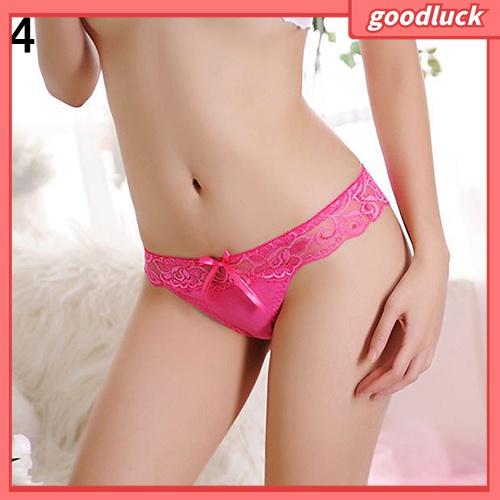 Quần Lót Lọt Khe Eo Thấp Phối Ren Xuyên Thấu Thời Trang Quyến Rũ Cho Nữ