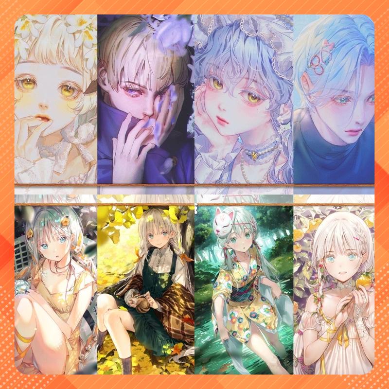 Tranh Số Hoá Cô Gái, Anime Có Khung Gỗ Trong DIY Painting By Number Pictures ORDER