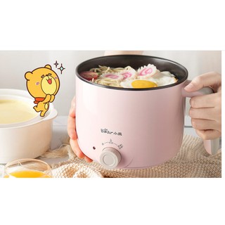 Nồi nấu đa năng mini, nồi lẩu cho sinh viên, văn phòng Bear 1,2l