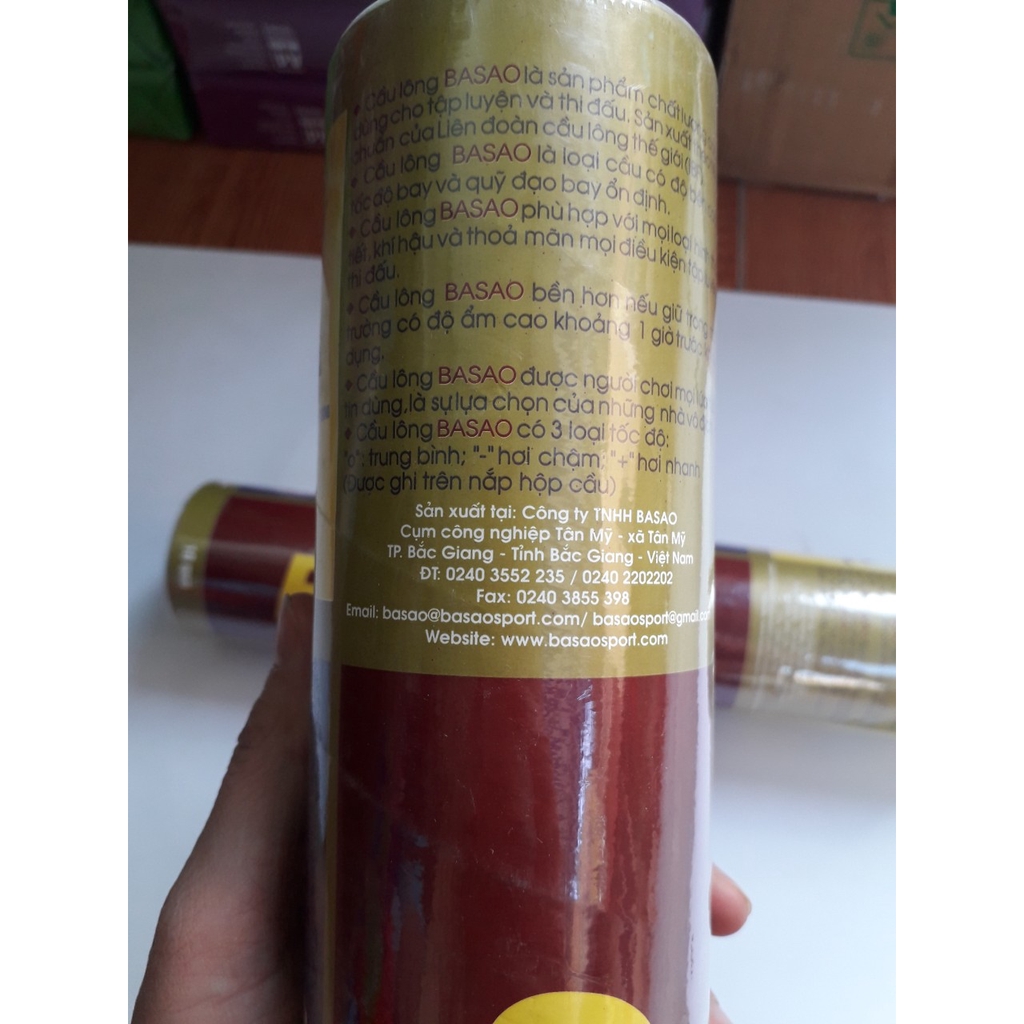 1 ống 10 quả/ống Cầu lông Basao loại đẹp
