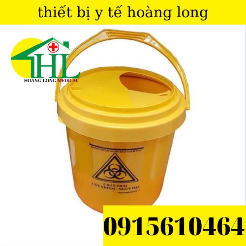 Xô đựng rác thải y tế nắp xoáy 6l,10L
