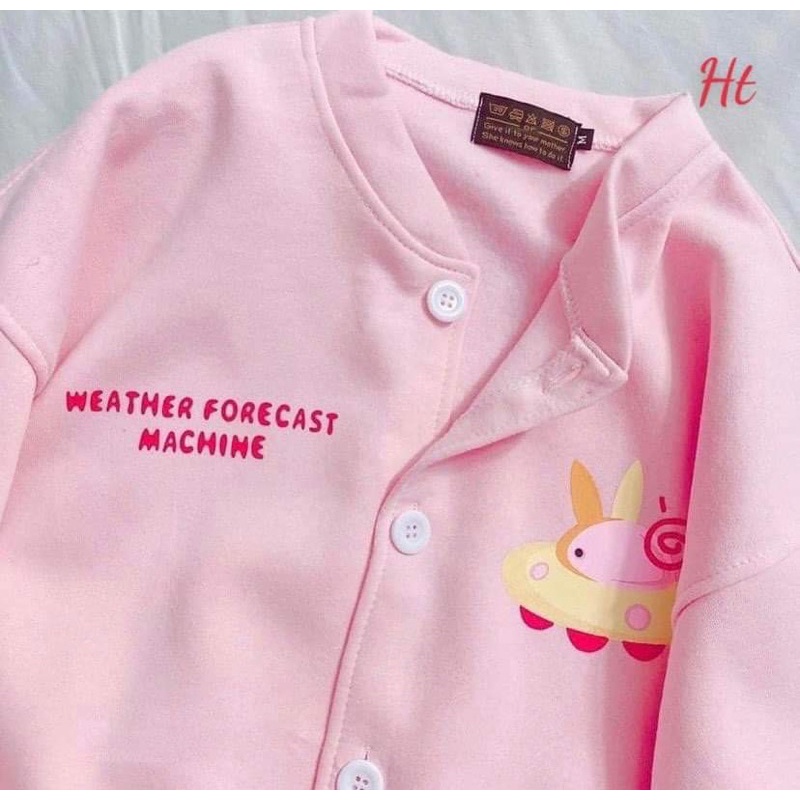 Áo Bom ber logo thỏ đĩa bay H2