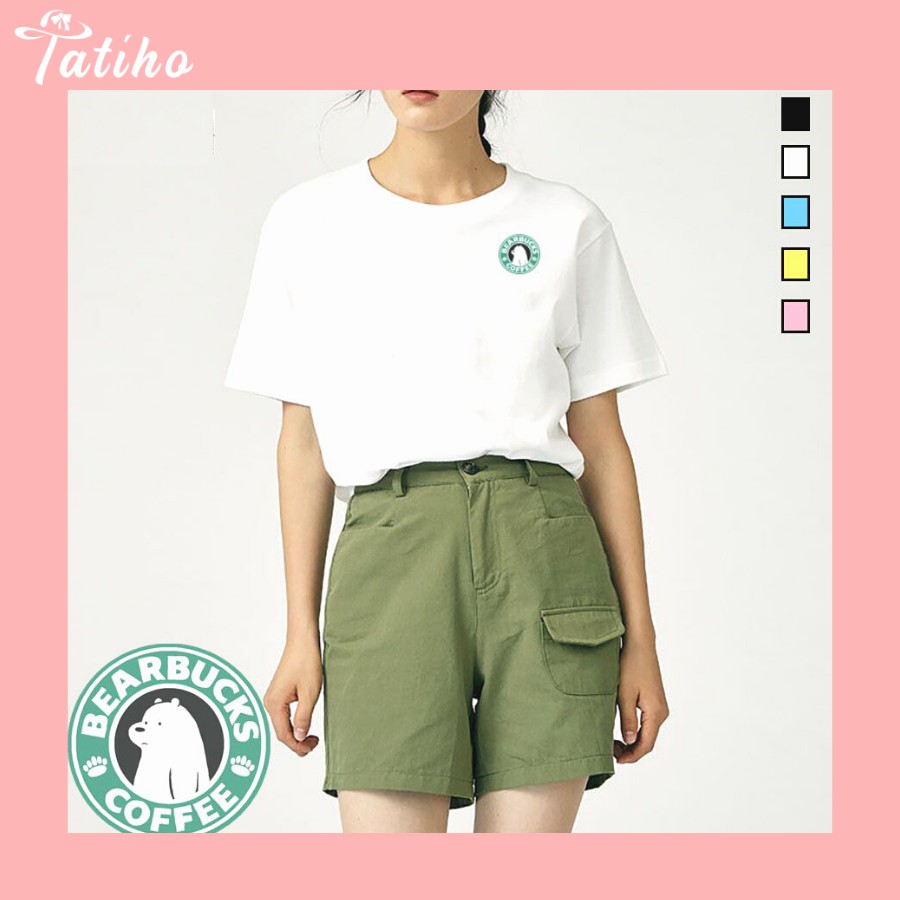 [Hàng Xịn, Gía Tốt] Áo Thun In Unisex Nam Nữ Hình Icon Gấu Nhiều Màu - Unisex - Cotton - Mã AT022